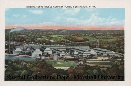 Postcard of the nickel plant, circa 1940