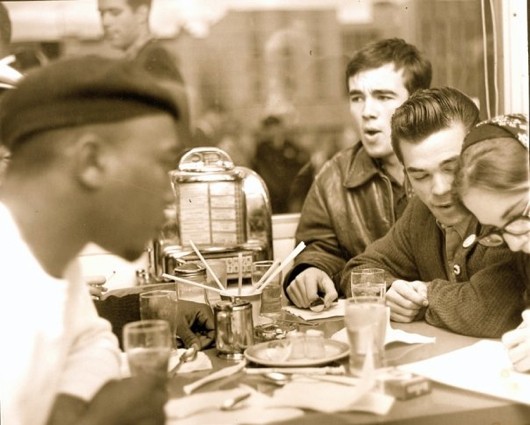 More than 100 protesters were arrested after they occupied all the seats in the restaurant and refused to leave until African Americans were hired for all positions. 