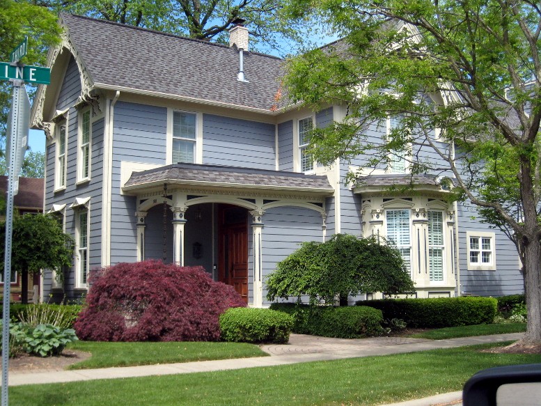 First Congregational Church Parsonage, south and east elevations, 2020