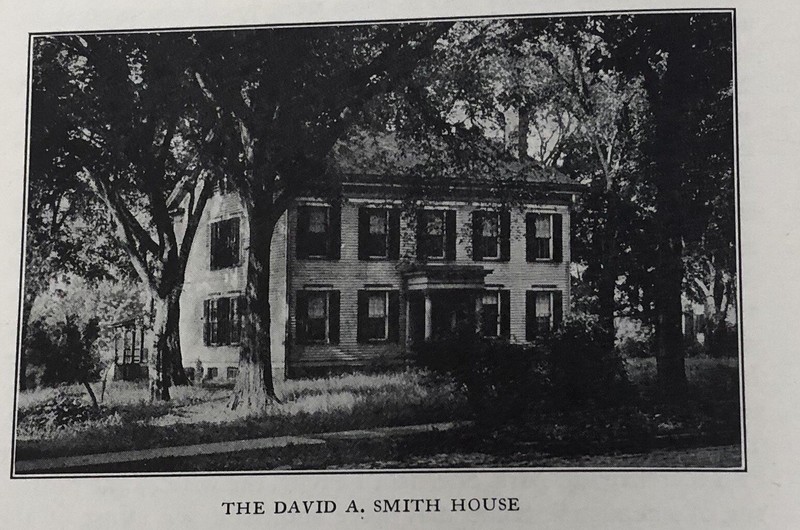 An old photo of the David A. Smith house.