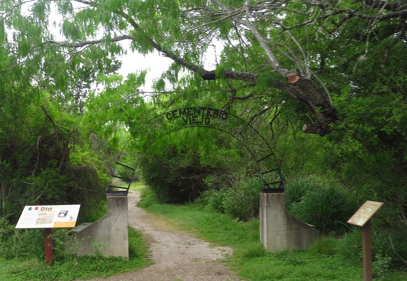 The entrance to the Cementerio Viejo, the cemetery contains the bodies of the family, friends, and workers of Cristobal Leal, Mexican-American War veteran and former medic.