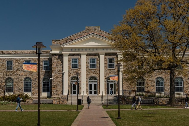 Holmes Hall located on campus of Morgan State University. 