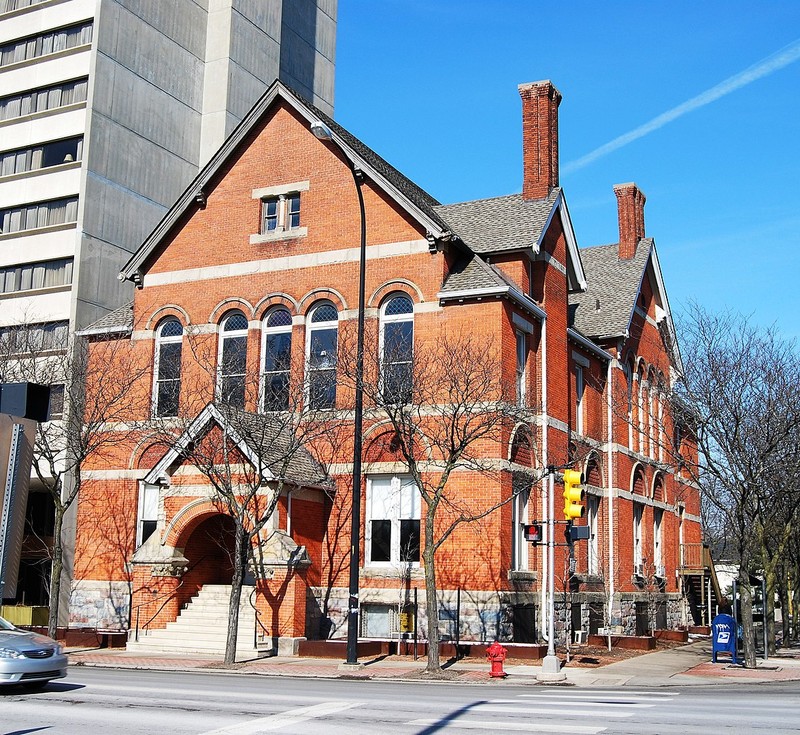 Harris Hall (circa, 1887) in Ann Arbor