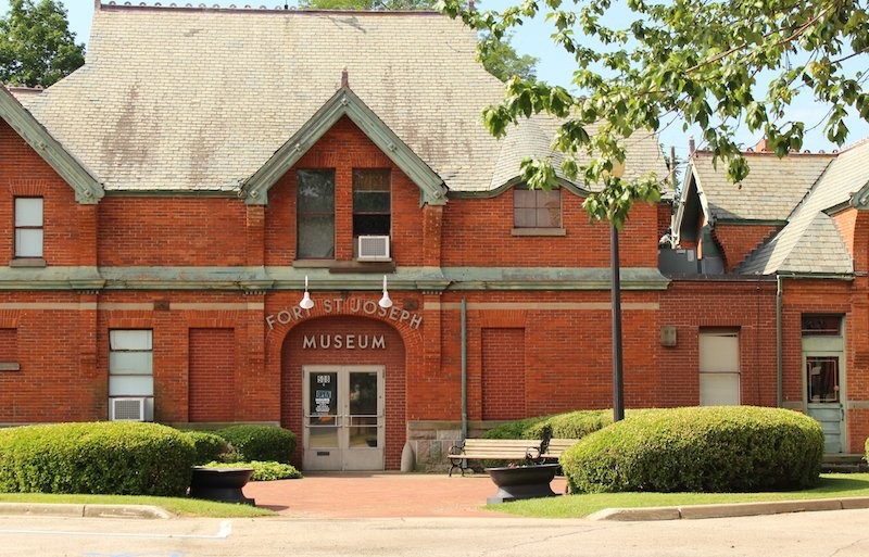 The Fort St. Joseph Museum explores the rich history of Niles. It is located in the mansion's carriage house.