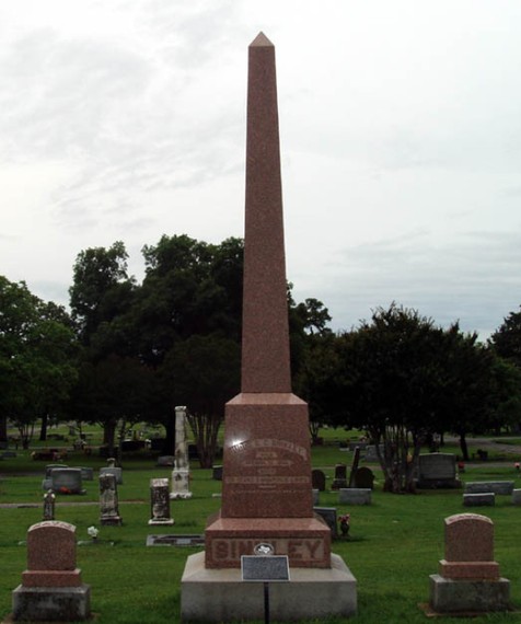 Grave site of C.C. Binkley