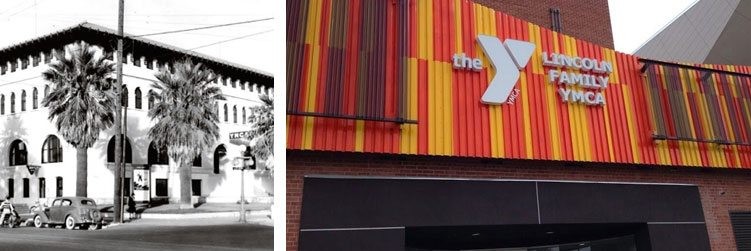 YMCA in 1911 (left) YMCA in 2006 (right)