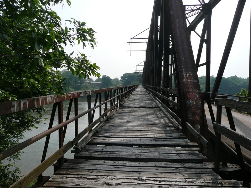 This photo shows the reason the wooden walkway was closed years ago. Its now many missing wooden planks create a major safety hazard to visitors. 