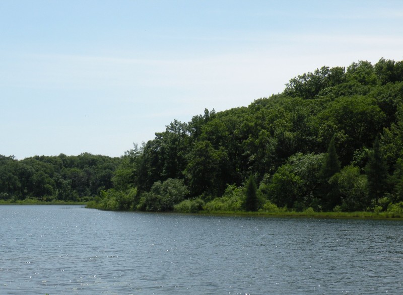 Ennis Lake, a spring-fed lake that covers 30 acres. Photo taken by John W. Iwanski.