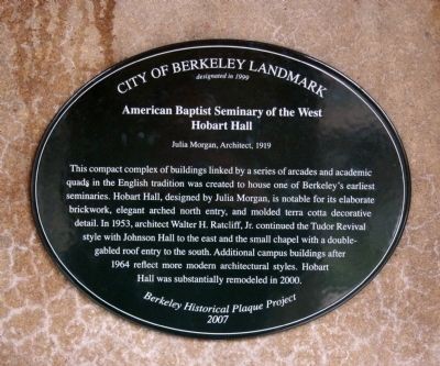 Hobart Hall Historical Marker