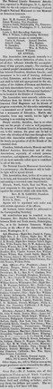 Henry Highland Garnet announces the campaign to build a monument to Lincoln, The Elevator, August 11, 1865. 