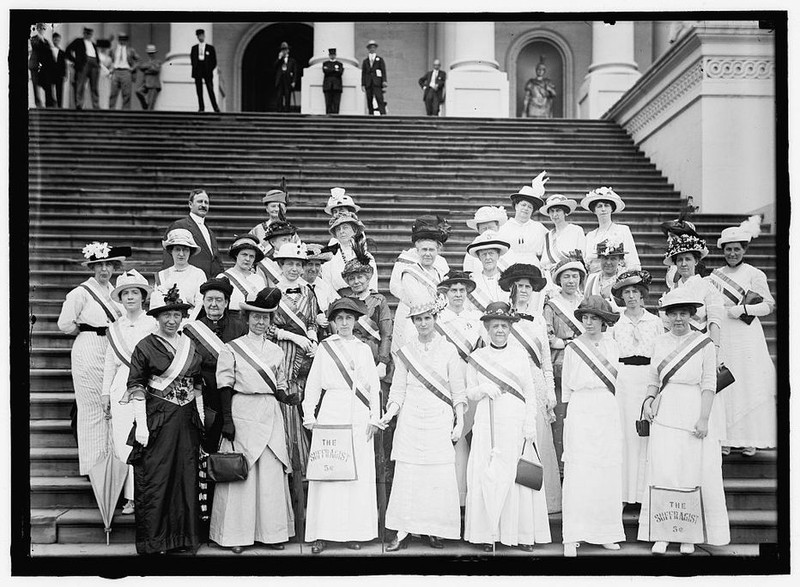 Women attending the Seneca Falls Convention in 1848. Photo by Votes for Women