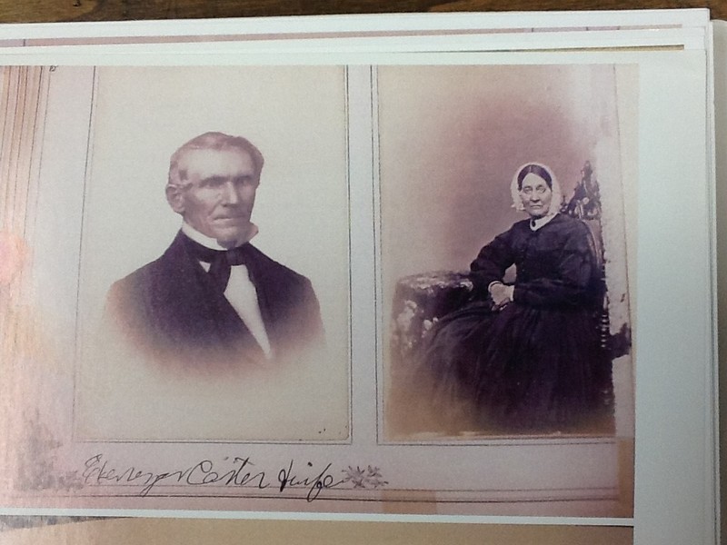 Undated photo of Ebenezer and Eliza Carter