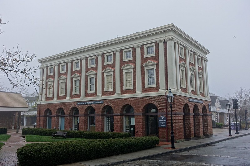 Construction on the Old Brick Market, which houses the Museum of Newport History, began in 1762.