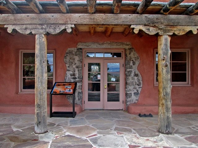 This is the entrance to the Painted Desert Inn.