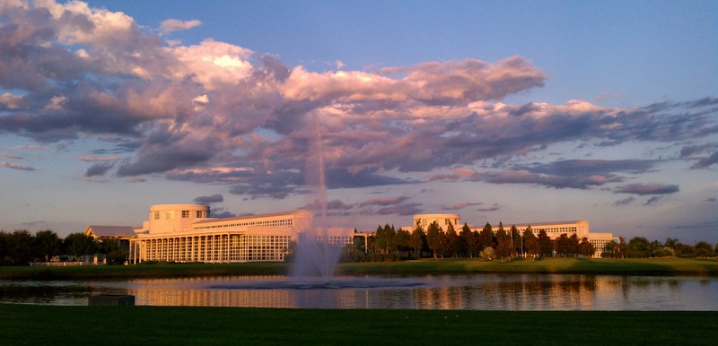 This is the view of the headquarters in Orlando, Florida.