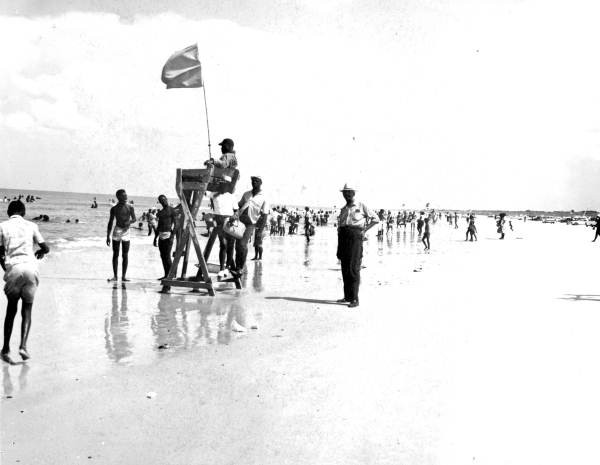 White counter-protesters at Butler Beach attacked Black protesters and some bore Confederate flags- a symbol utilized by some white supremacists during the Civil Rights Movemen of the 1960s.