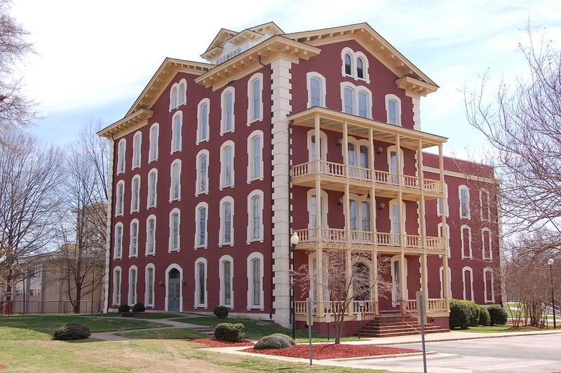 Estey Hall is the oldest remaining building and was saved from demolition in the 1970s. 