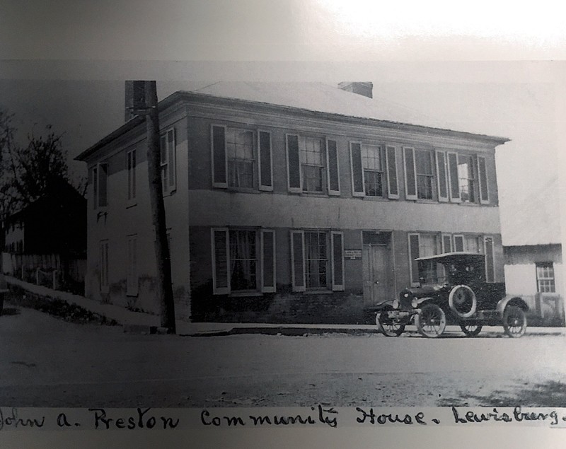 John A. Preston Community House. Photo courtesy of Greenbrier Historical Society.