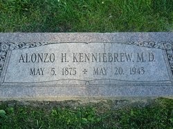 The gravestone of Dr. Alonzo Kenniebrew