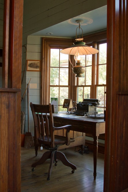 Ticket Office, station agent desk and bay windows