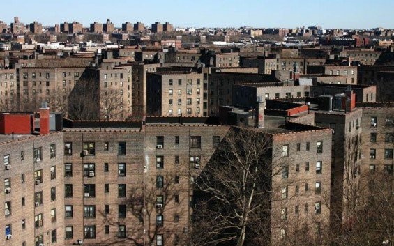 A sea of fortress-like towers in America's largest housing project