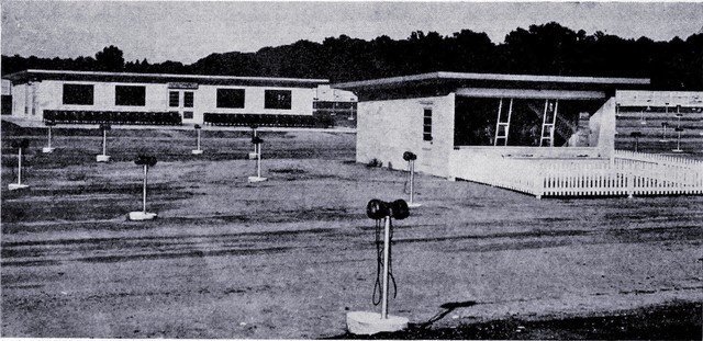 The projection booth at the East, 1952