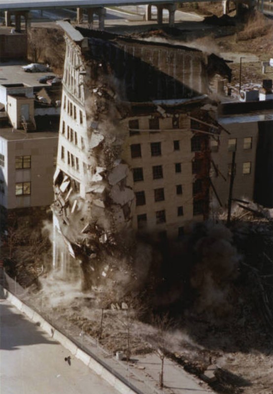 By the mid 1980s, the Bank and the Anthony Wayne Hotel were no longer in use, and the building was razed in 1996 to make room for the Canal Park Stadium.