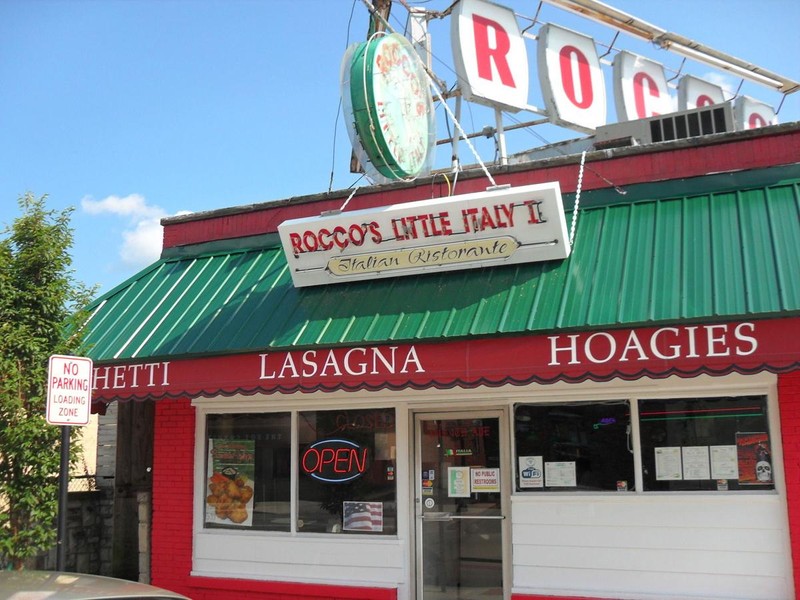 Outside Rocco's Little Italy, 2014