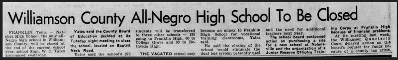 The_Tennessean_Fri__Jan_13__1967_ Natchez High School closed in 1967