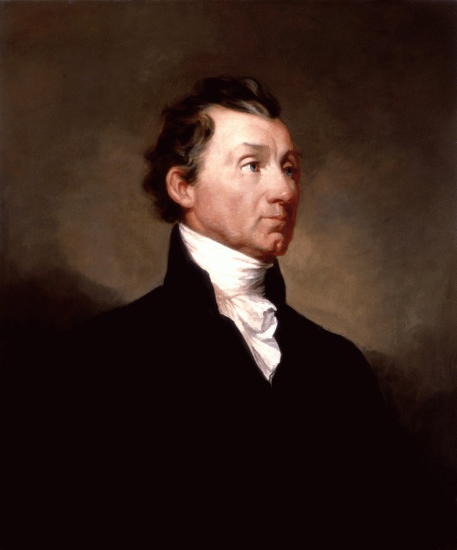 Circa 1819 portrait of James Monroe by Samuel F.B. Morse