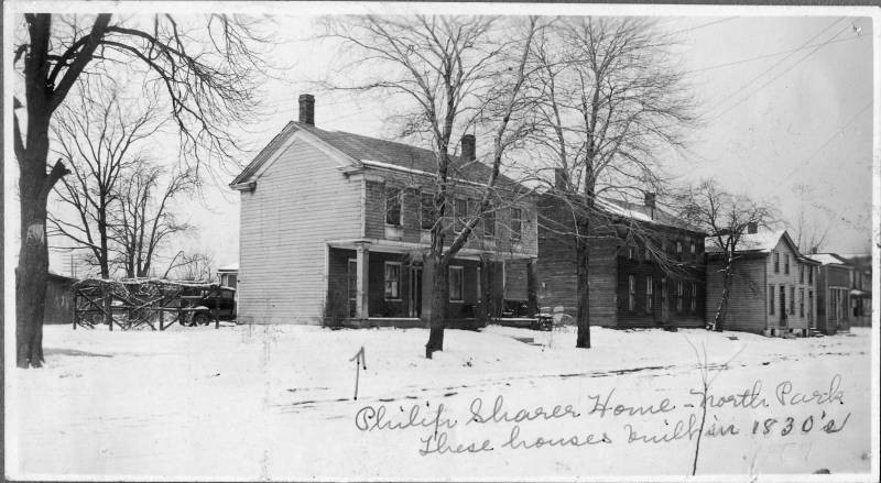 Philip Sharer home, built in the 1830s. The Sharer's were one of the pioneer families of Freedom.