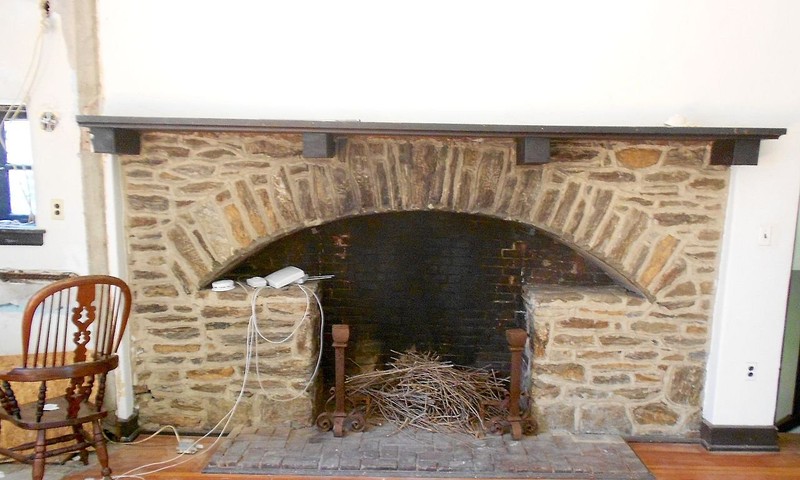 The "thunderbird" fireplace is located in Charles Stephens' former studio.