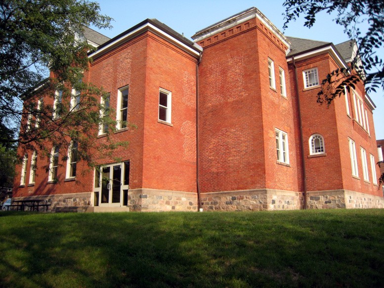 Harrison School Building, south and east elevations, 2020