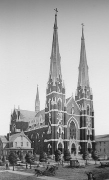 Shrine Church of St. Stanislaus as it appeared prior to 1909. 