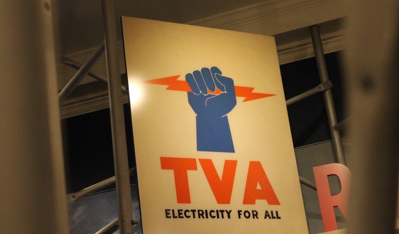 TVA electricity sign at the Franklin D. Roosevelt Presidential Library and Museum in Hyde Park, NY