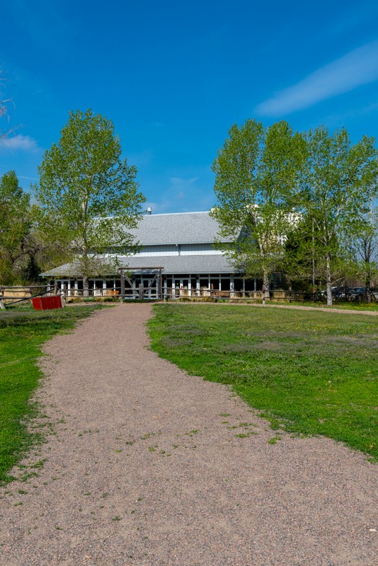 Grant Family Education Center from inside the Park