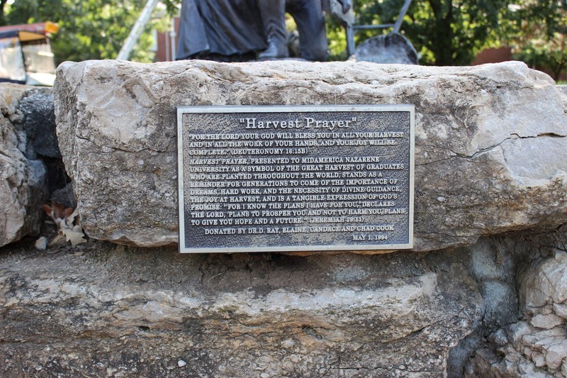 Harvest Prayer plaque