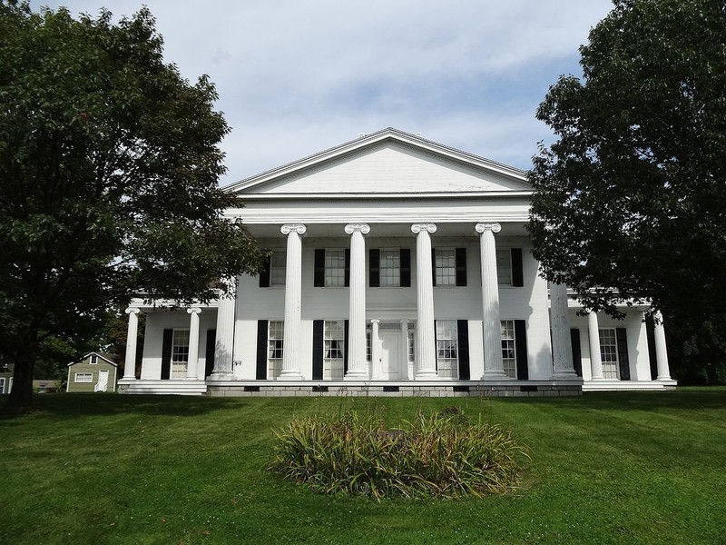 Rose Hill Mansion was built in 1839. It was declared a National Historic Landmark for its Greek Revival architecture, which is considered among the finest in the country.