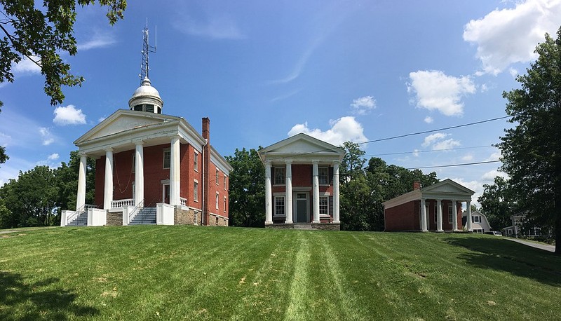 These three structures comprise the former Seneca County Courthouse Complex. Because of their succession in size, they are known as the "Three Bears."