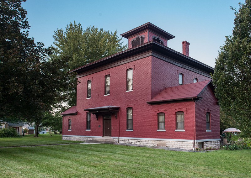 The former Fourth Ward School was built in 1869 and has been an apartment building since 1933.