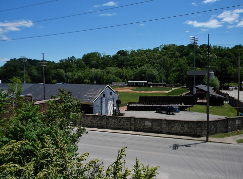 Clemens Field and the limestone wall