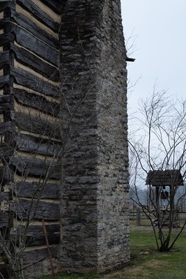 DeWitt Homestead stone chimney
Photo by Todd A. Stuart