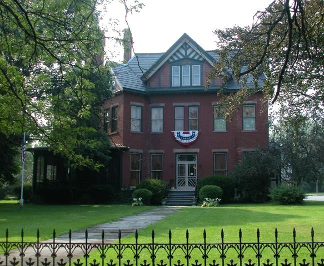 The Seneca Falls Historical Society is housed in this historic c.1855 home. 