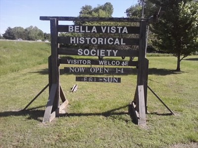 This sign welcomes visitors to the historical society's museum.