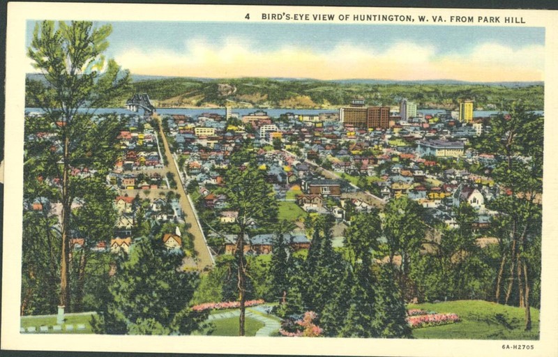 A view of Huntington's south side from Park Hill