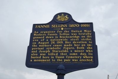 Historical Marker erected in 1989, Found along Freeport road as it borders the Union Cemetery in Arnold, Pennsylvania