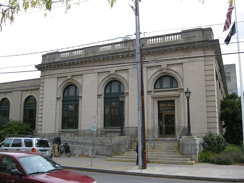 The U.S. Post Office, now Ithaca Town Hall, was built in 1910.