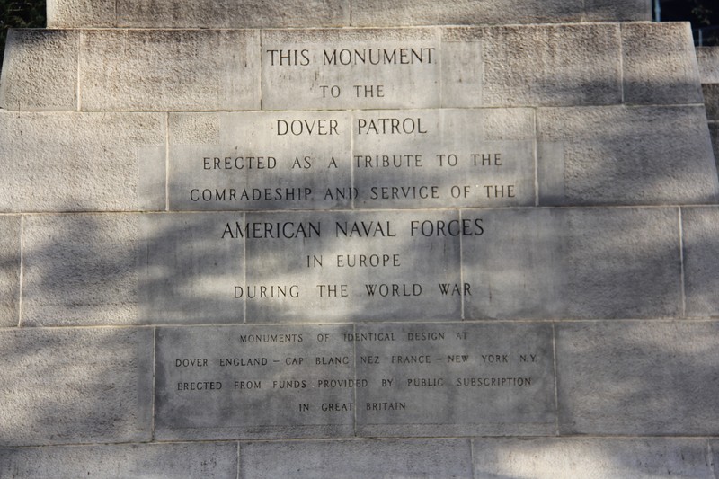 Dover Patrol Monument, West Side Inscription