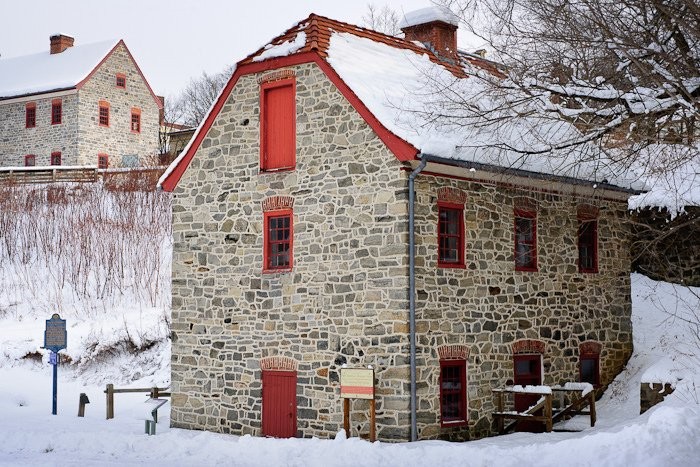 The inner-workings of the waterworks building pumped water to the residents of Bethlehem from 1762-1832.