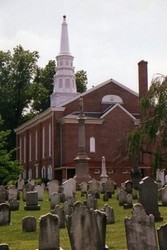 The larger brick church was built in 1852.